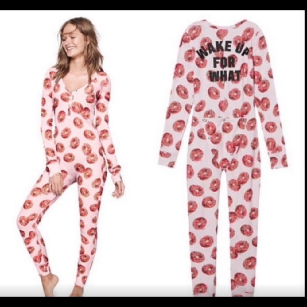 Pink donut onesie
